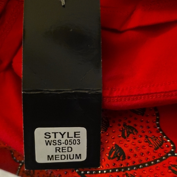 NWT Red Paris Graphic Tie-Front T-Shirt - Picture 2 of 2